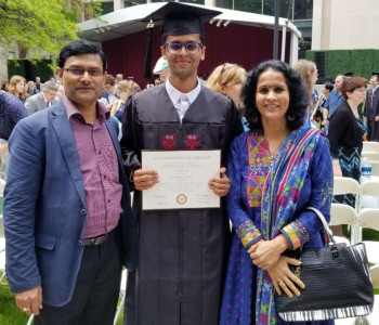 Son's graduation from The University of Chicago